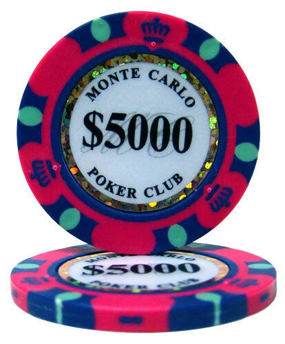 Monte carlo poker chips - 50,