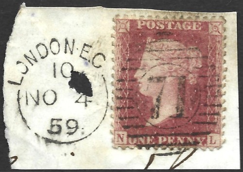 1856 sg 40 1d - qv,, 1856-58,