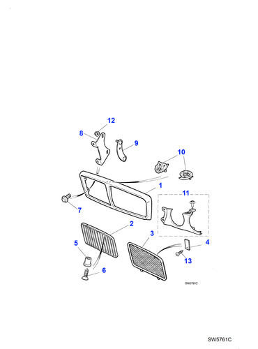 Jaguar genuine radiator grille - radiator,