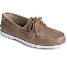 Sperry Top-Sider Men's Authentic Original 2-Eye Boat Shoe Taupe Size 7 UK