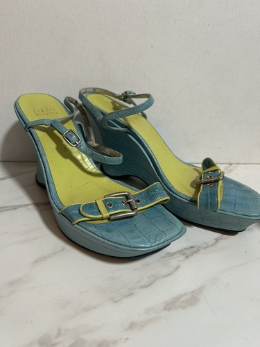 Vtg stuart weitzman aqua blue - stuart,