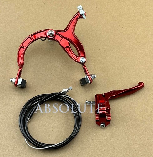 Red old school bmx bike - red,