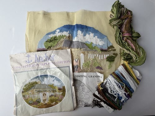 Garden long stitch kit - kit, anchor