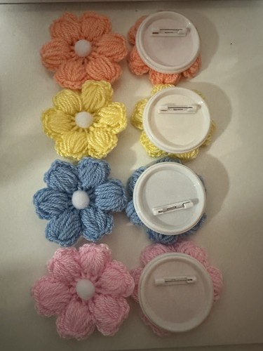 Handmade crochet flower set - crochet,