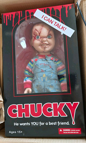 Chucky can talk boxed - can, talk!"