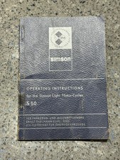 MZ Simson S50 Operating