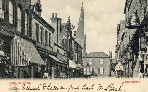 Printed postcard burlington - postcard, of