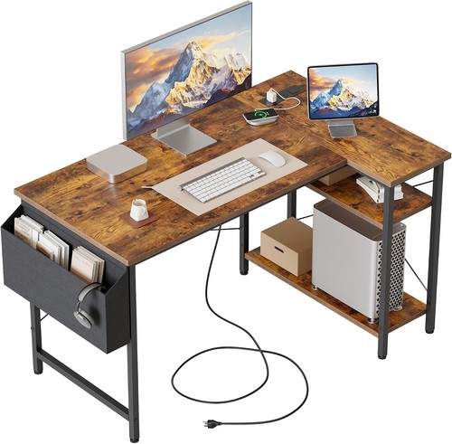 Small shaped desk - desk, with