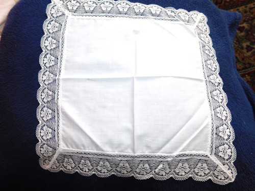 Vintage silk handkerchief - vintage, with