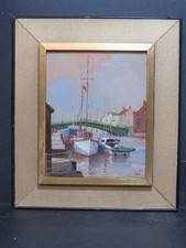Whitby Yorkshire Don Micklethwaite Oil b.1936 See Biography Marine Harbour