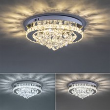 LED Ceiling Crystal Lights Luxury Chandelier Modern Pendant Lamps Round Square