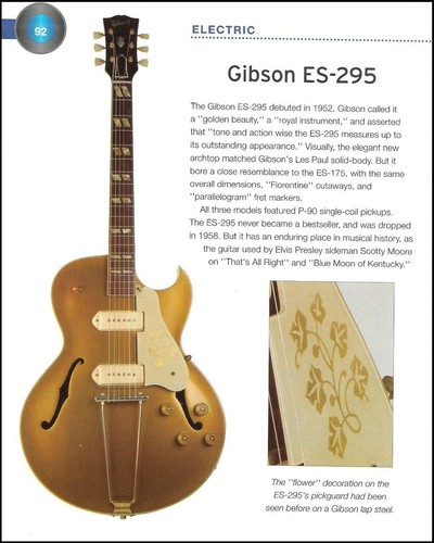 1952 gibson 295 - es-295, golden