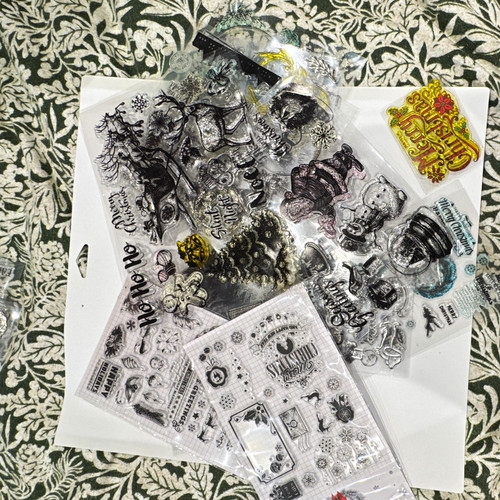 Clear stamp set lot christmas - clear,