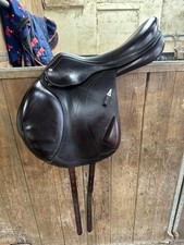 Equipe Expression Special Monoflap jump saddle (Brown) - 17.5 inch Medium Wide
