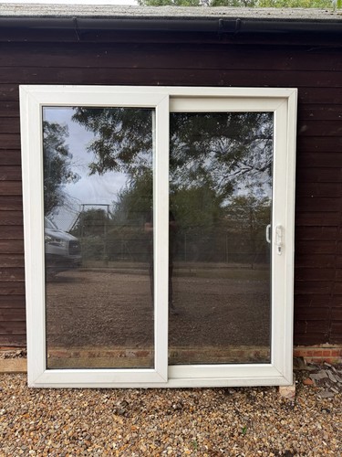 Upvc patio sliding - upvc, white