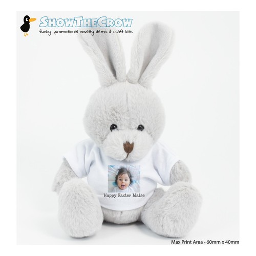 15cm grey bunny - grey, with