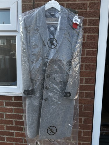 Burberry brit grey wool - burberry,