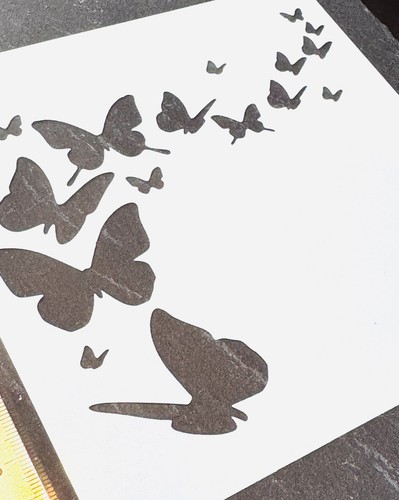 Stencil background butterfly - stencil,