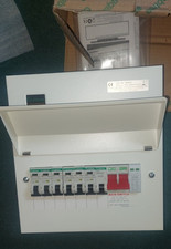 CRABTREE LOADSTAR  8 WAY METAL CONSUMER UNIT WITH 100A SWITCH & SPD + 6 RCBOS