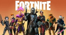 FORTNITE SEASON 5 MANDALORIAN STAR WARS WALL HANGING COVER ART 30x20 Inch Canvas