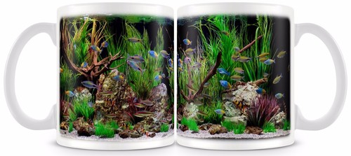 Tropical freshwater fish mug
