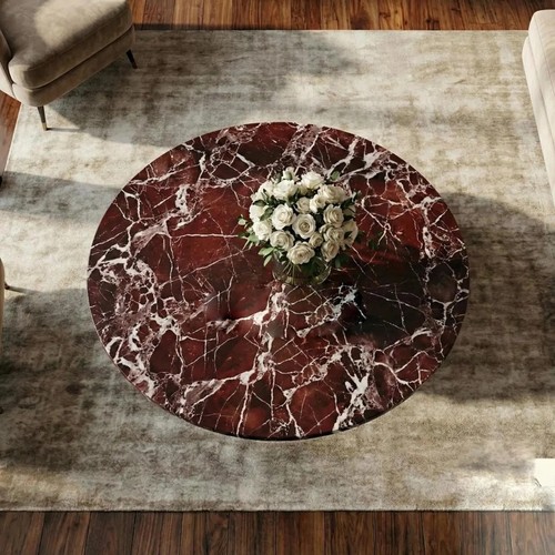 Rosso levanto marble table top - rosso,