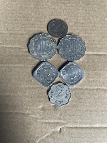 Various indian paisa - indian,