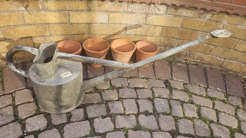 Vintage bulmers watering can - vintage,
