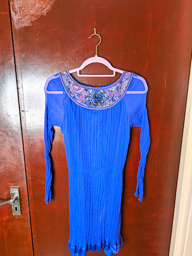 Monsoon blue chiffon - blue,