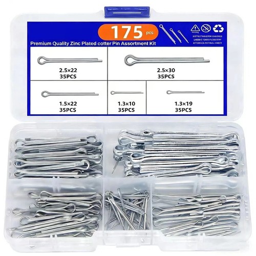 175pcs silver split pins - 175pcs,