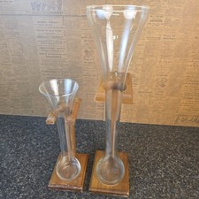 Pair Yard of Ale Beer Glasses