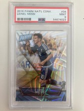 PANINI NATIONAL CONVENTION 2016 LIONEL MESSI ARGENTINA PARALLEL 34/99 PSA 9