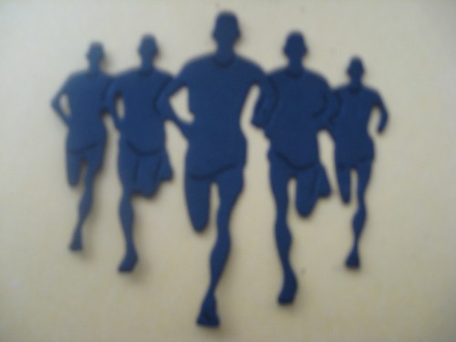 Running men die cuts - men',