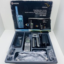 KYOCERA  SS-67k IRIDIUM  SATELLITE  mobile phone boxed with all accessories