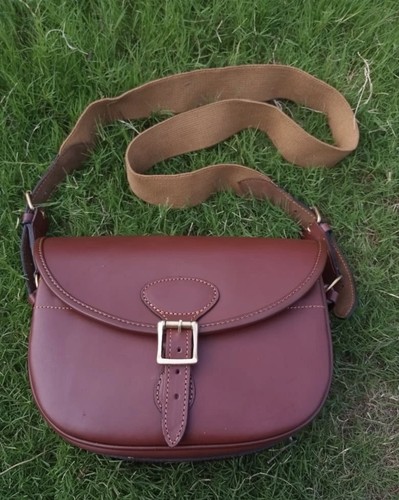 Leather cartridge bag - leather,