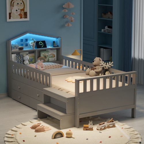 3ft single kids wooden bed - 3ft,