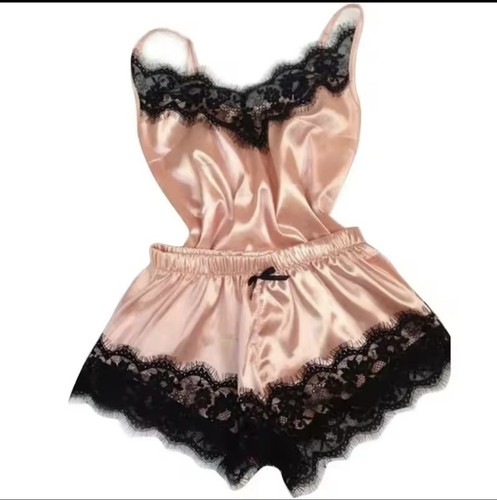 New pink satin pyjama - pink,