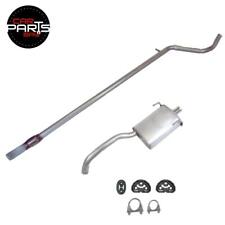 EXHAUST FOR FORD KA 1.2 2008-2012 - MID & REAR SILENCER (CHROME TIP) + FIT KIT