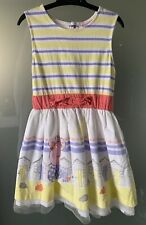Beautiful Girls Yellow Peppa Pig Beach Hut Summer Party Dress Age 5-6 Years