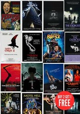 Classic Horror Cult Cool Movie Posters 2  A0-A1-A2-A3-A4-A5-A6-MAXI C452