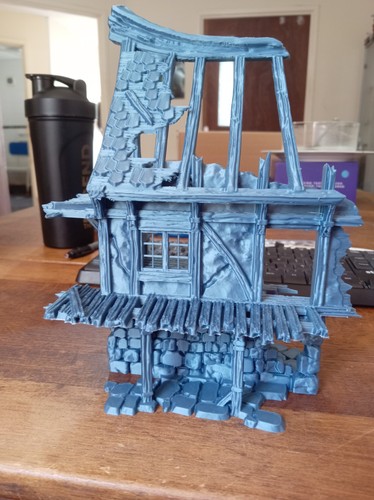 Ruined house fantasy - house, (d)