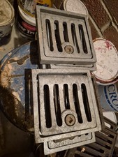 6 X Cast Iron Hinged Drain