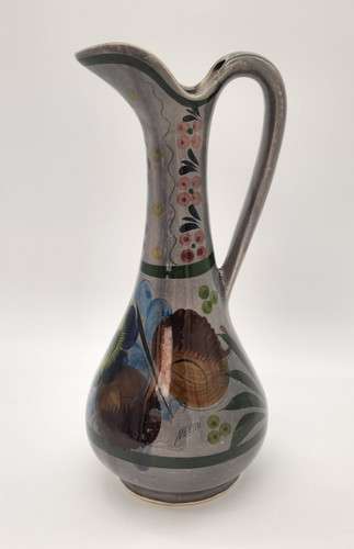 Tall ceramic pitcher vase jug - pitcher,