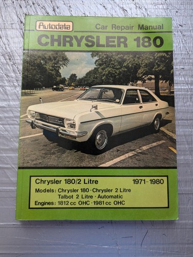 Autodata chrysler 180 - autodata, 2