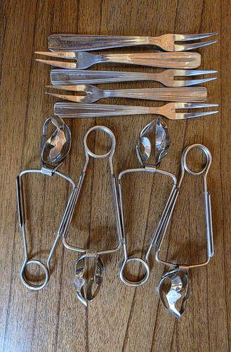 Vintage inox escargot - vintage, tongs