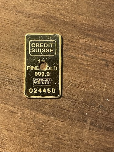 Credit suisse gold bar - gold,