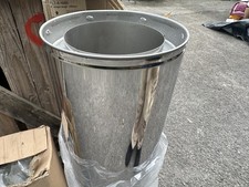 1000mm Length Twin Wall Stainless Steel Flue Pipe Insulated Wood Multifuel Stove