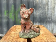 Vintage small weathered cement - weathered,
