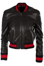 GUCCI BLACK LEATHER JACKET IT