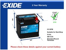 EFB Battery fits HONDA